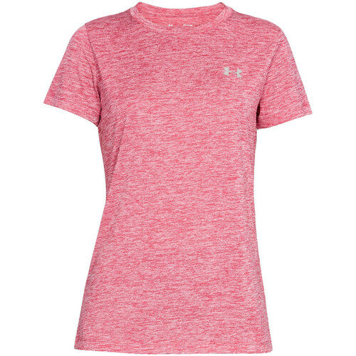 Vêtements Femme T-shirts & Polos Under Armour Micro TECH SSC TWIST Rose