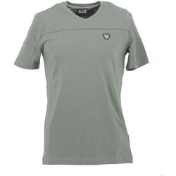 Vêtements Homme T-shirts manches courtes Ea7 Emporio logo-print Armani Tee-shirt EA7 Gris