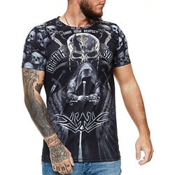 Vêtements Homme T-shirts manches courtes Cabin T-shirt homme fashion T-shirt 1486 noir Noir