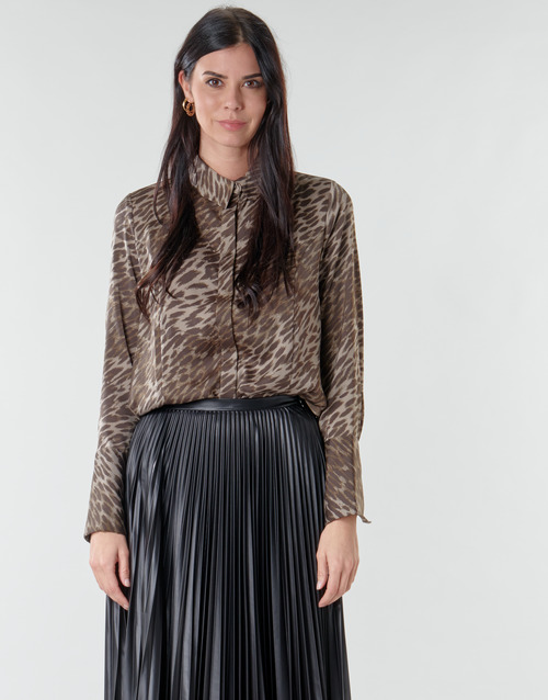 Vêtements Femme Tops / Blouses G8EU Guess VIVIAN Leopard