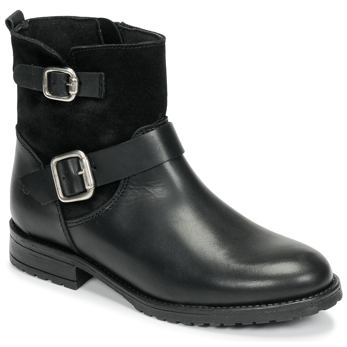 Chaussures Fille Wide Fit Airflex™ Leather Shoes NIVOLE Noir