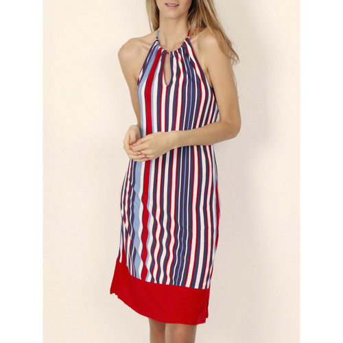 Vêtements Femme Robes Femme | Robe estivale dos nu Elegant Stripes rouge - YC70119
