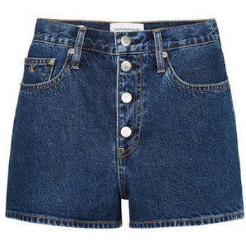 Vêtements Femme Shorts / Bermudas Calvin Klein Jeans Short en jean  ref_49191 Dark Blue Bleu