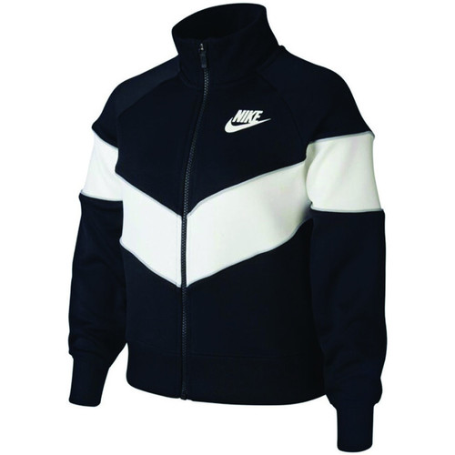 Vêtements Vestes de survêtement Enfant 41 - flyknit racer no parking ebay -  Nike SPORTSWEAR HERITAGE Junior Noir, 04 €