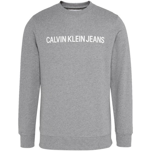 Vêtements Homme Sweats Calvin coin Klein Jeans Sweat-shirt homme  ref_49158 Gris Gris