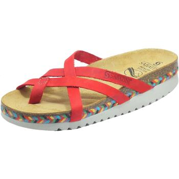 Chaussures Femme Tongs Sabatini 4201 Mocassins & Chaussures bateau. Rouge