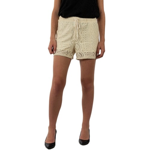 Vêtements Femme logo-patch Shorts / Bermudas Vero Moda 10230637 Beige