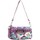 Sacs Femme Sacs Bandoulière Fuchsia Mini sac pochette  - Toile motif fleurs - Violet Multicolor