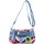 Sacs Femme Sacs porté main Fuchsia Mini sac pochette  toile motif rond multicolore Bleu Multicolore