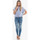 Vêtements Femme Jeans Le Temps des Cerises Evora power skinny 7/8ème jeans destroy bleu Bleu