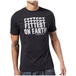 Vêtements Homme T-shirts manches courtes Reebok Sport Crossfit Fittest ON Earth Tee Noir