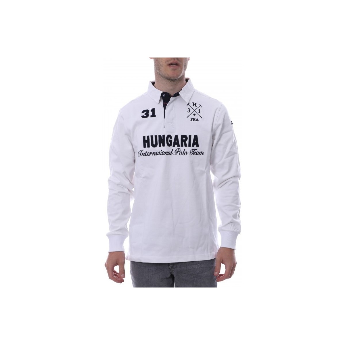 Vêtements Homme T-shirts & Polos Hungaria H-16TLMOLORE Blanc