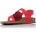 Chaussures Femme Sandales et Nu-pieds Interbios BASKETS  7162 Rouge