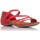 Chaussures Femme Sandales et Nu-pieds Interbios BASKETS  4476 Rouge