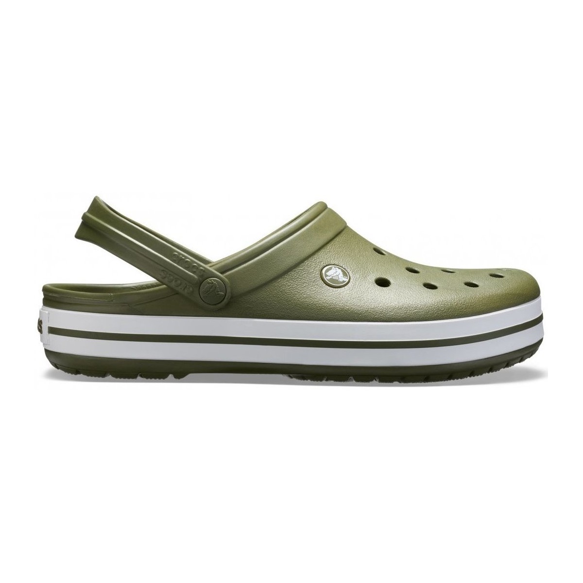 Chaussures Femme Sandales et Nu-pieds Crocs CR.11016-AGWH Army green/white