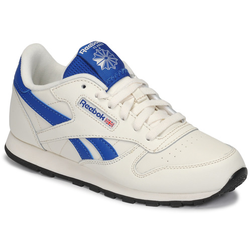 Chaussures Enfant Baskets basses Reebok with Classic CLASSIC LEATHER Blanc / Bleu