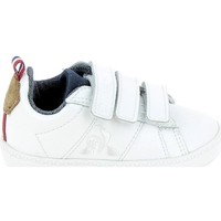 Chaussures Enfant Baskets basses Le Coq Sportif Courtclassic BB Blanc Marron Blanc