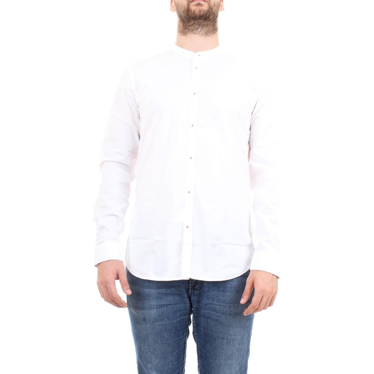 Vêtements Homme Chemises manches courtes Manuel Ritz 2832E604L 203245 Chemise homme blanc Blanc