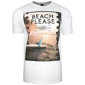 Vêtements Homme T-shirts manches courtes Monotox Beach Blanc, Orange