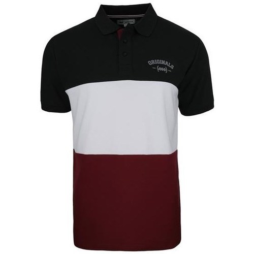 Vêtements Homme T-shirts manches courtes Monotox Polo College Noir, Bordeaux, Blanc