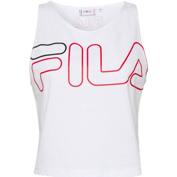 Vêtements Femme T-shirts & Polos Fitness Fila RANGÉE du haut Lesley Réservoir Femmes Blanc Blanc