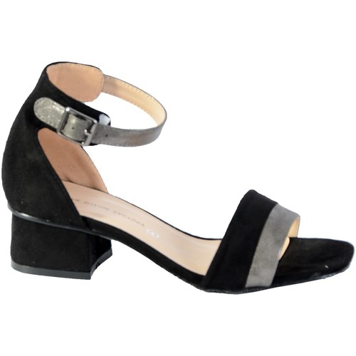 Chaussures Femme Sandales et Nu-pieds Sandales Plates à Bridery Sandales Noir