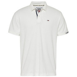 Vêtements Homme Polos manches courtes Tommy Jeans Polo  ref_49247 white Blanc