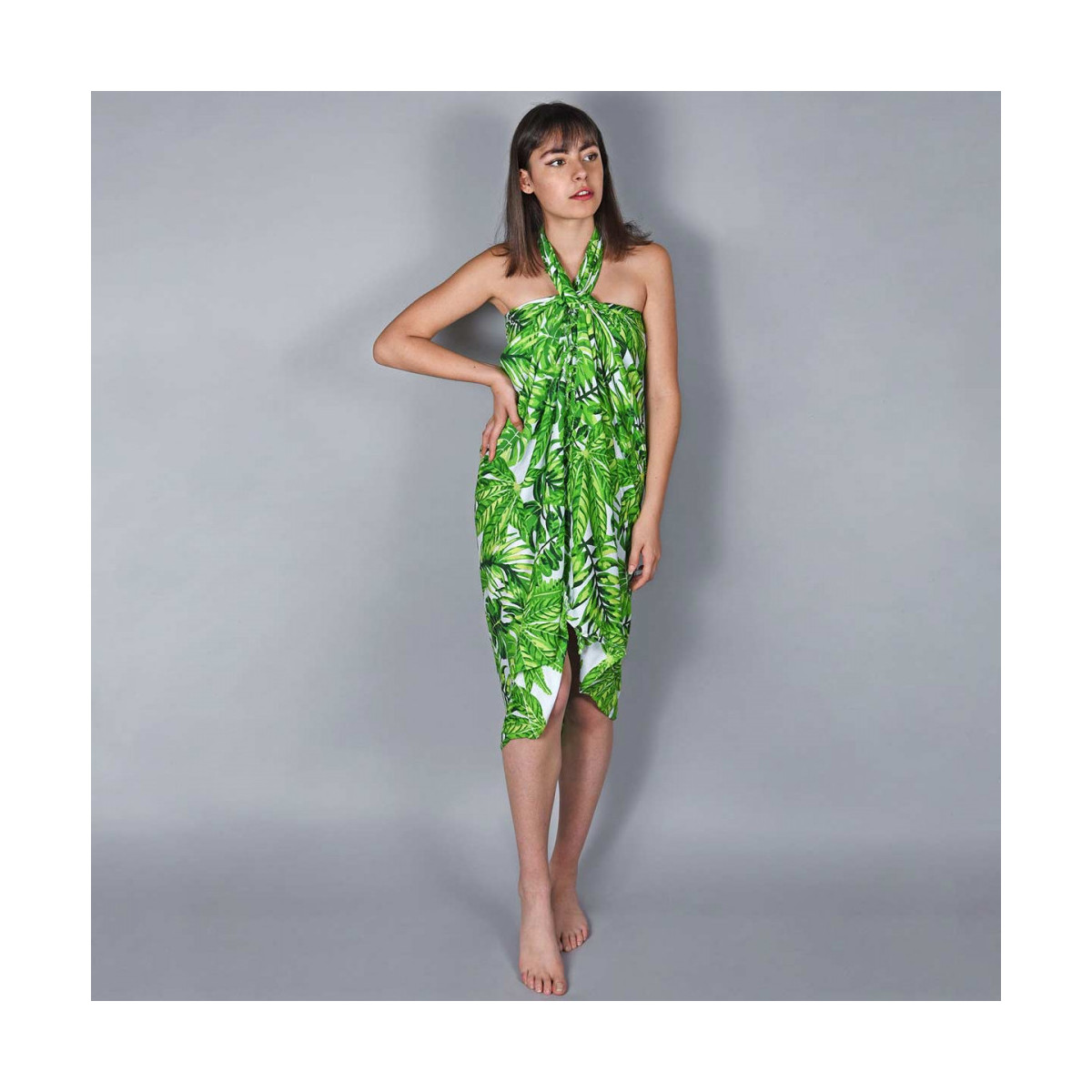 Vêtements Femme Paréos Baisers Salés Paréo Batik Bambus Vert