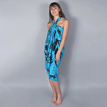 Paréo Batik Pavao Paréos Baisers Salés en coloris Bleu Femme Vêtements Articles de plage et maillots de bain Paréos 