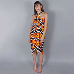 Vêtements Femme Paréos Baisers Salés Paréo Batik Exotica Orange