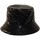 Accessoires textile Femme Chapeaux Chapeau-Tendance Bob de pluie vinyle Noir
