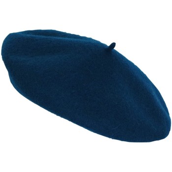 Accessoires textile Femme Chapeaux Chapeau-Tendance Béret 100% laine Bleu pétrole