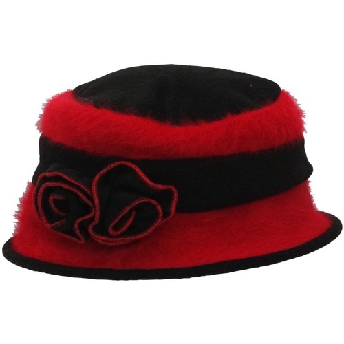 Accessoires textile Femme Chapeaux Chapeau-Tendance Chapeau cloche bi color ANNA Rouge