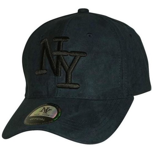 Accessoires textile Casquettes Chapeau-Tendance Casquette aspect daim NY Fashion Baseball Bleu