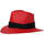 Accessoires textile Chapeaux Chapeau-Tendance Chapeau style panama WILL Rouge