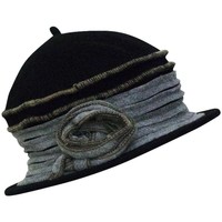 Accessoires textile Femme Chapeaux Chapeau-Tendance Chapeau cloche en laine FAUSTINE Noir