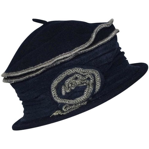 Accessoires textile Femme Chapeaux Chapeau-Tendance Chapeau cloche en laine FAUSTINE Bleu