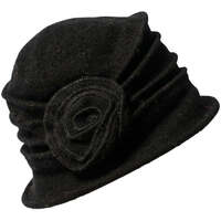 Accessoires textile Femme Chapeaux Chapeau-Tendance Chapeau cloche laine MARTINA Noir