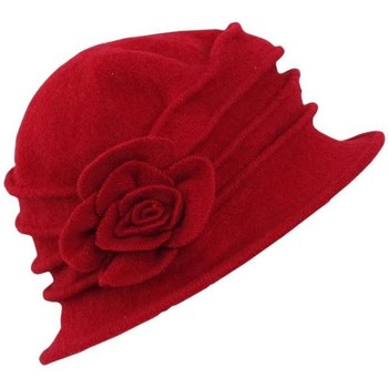 Accessoires textile Femme Chapeaux Chapeau-Tendance Chapeau cloche laine MARTINA Rouge