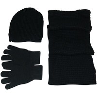 Accessoires textile Bonnets Chapeau-Tendance Bonnet, écharpe et gants CORINA Noir