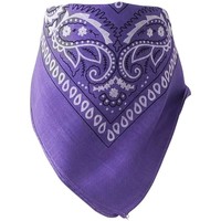 Accessoires textile Echarpes / Etoles / Foulards Chapeau-Tendance Bandana uni coton Violet