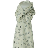 Accessoires textile Femme Soutiens-Gorge & Brassières Chapeau-Tendance Grand foulard NEMO Blanc