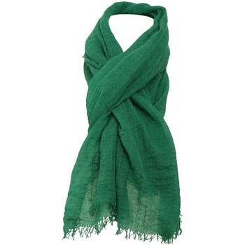 Accessoires textile Femme Echarpes / Etoles / Foulards Chapeau-Tendance Cheche froissé uni écharpe foulard Homme Femme Vert