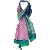 Accessoires textile Femme Echarpes / Etoles / Foulards Chapeau-Tendance Foulard soie SHANI Vert