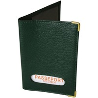 Sacs Portefeuilles Chapeau-Tendance Protège-passeport cuir Vert