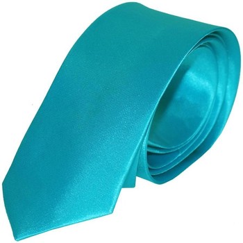 Vêtements Homme Cravates et accessoires Chapeau-Tendance Cravate unie slim Bleu turquoise