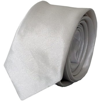 Vêtements Homme Cravates et accessoires Chapeau-Tendance Cravate unie slim Blanc