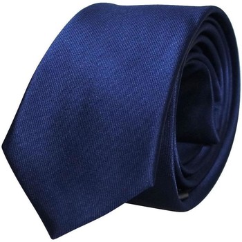 Vêtements Homme Cravates et accessoires Chapeau-Tendance Cravate unie GINGER Bleu marine