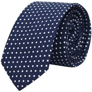 Vêtements Homme Cravates et accessoires Chapeau-Tendance Cravate pois blancs Bleu