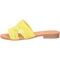 Chaussures Femme Mules L'estrosa Made In Italy 305 Chaussons Femme JAUNE Jaune